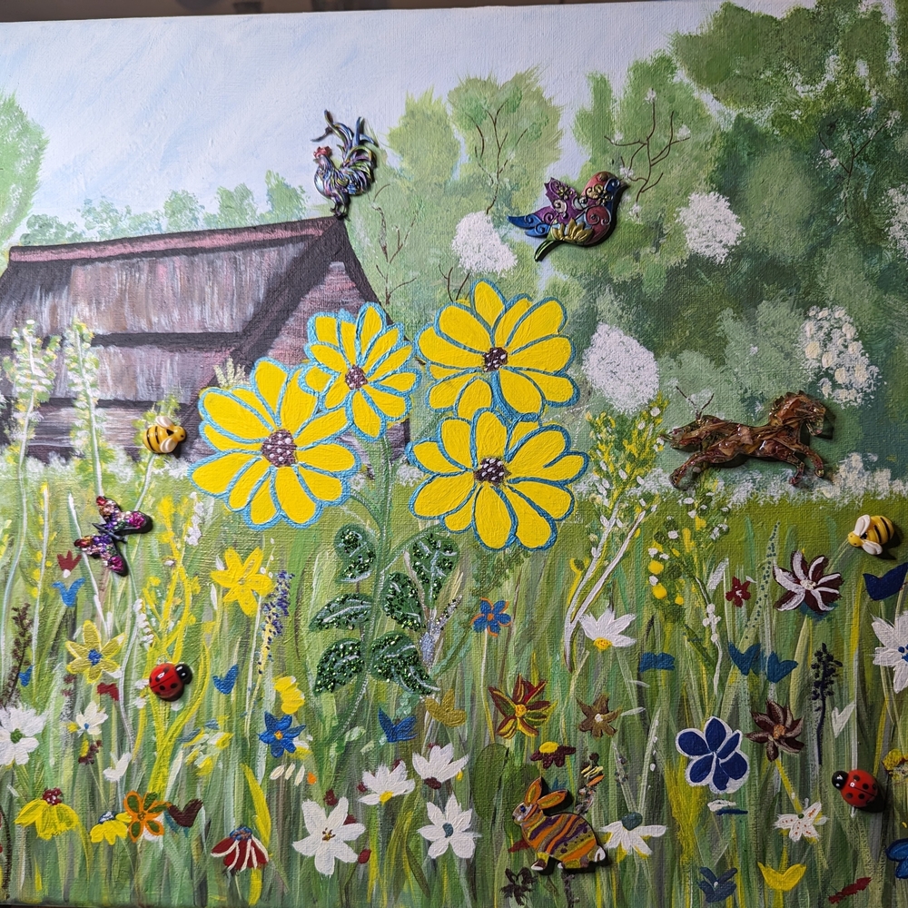 Hand Painted Rustic Barn